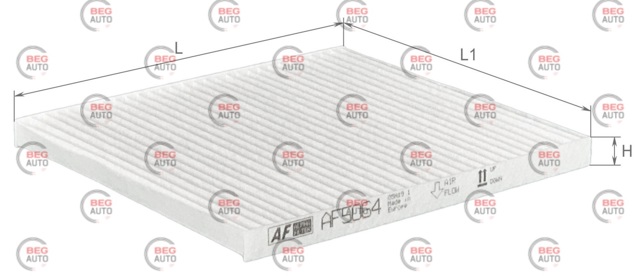 Фільтр повітряний обігрівача Alpha Filter AF5064 ціна, від 2.18 USD