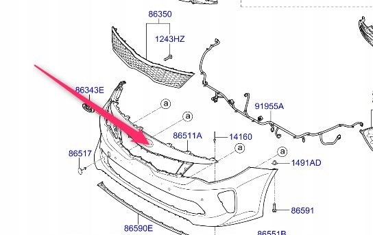 Купити 86511D4040 Hyundai/Kia 