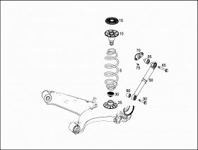 Купити A4473241204 Mercedes Пружина задня, права