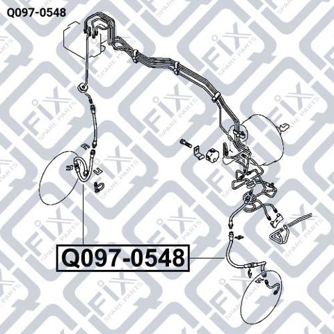 Купити Q0970548 Q-fix Гальмівні шланги передні