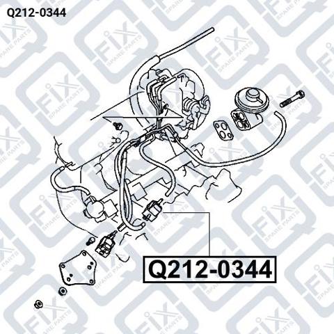 Клапан соленоїд регулювання заслонки EGR Q2120344 Q-fix