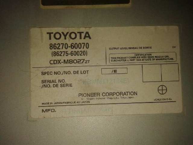  8627060070 Toyota