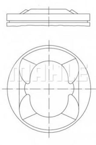 081PI00110000 Mahle Original Поршня на 1 циліндр, STD