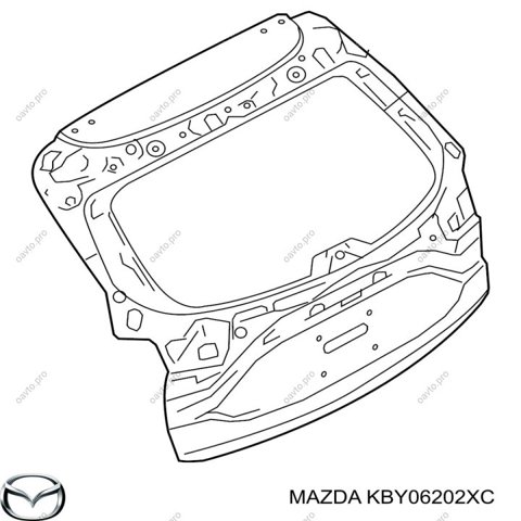 KMY17202X Mazda Двері пасажирські задні праві