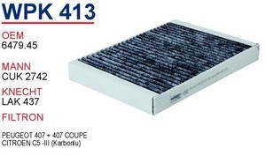 Фільтр повітряний обігрівача Wunder WPK413 ціна, від 7.09 USD