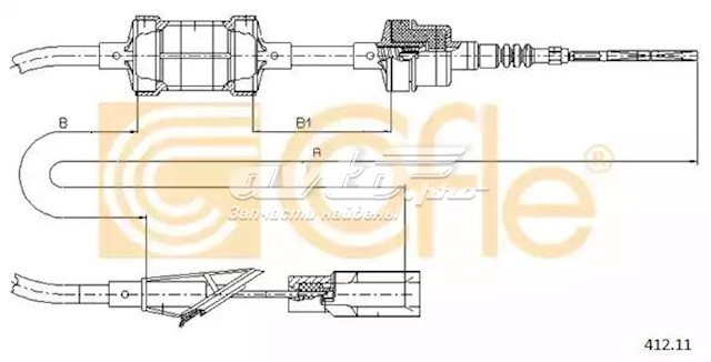 Трос зчеплення 41211 Cofle