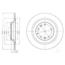 Диск гальмівний задній BG4318 Delphi