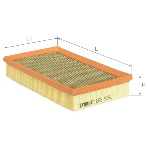 Елемент повітряного фільтра Alpha Filter AF1683S ціна, від 4.84 USD