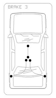 Трос ручного гальма задній, лівий Ford Escort 3 (ALD) (Форд Ескорт)