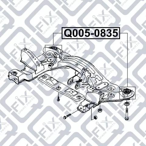 Купити Q0050835 Q-fix Сайлентблок задньої балки