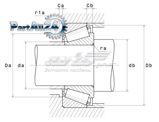 Підшипник задньої ступиці HR32006XJ NSK