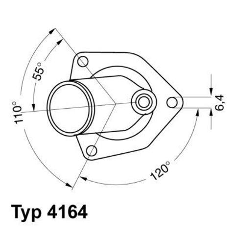 Термостат 416492D Borg-Warner/KKK