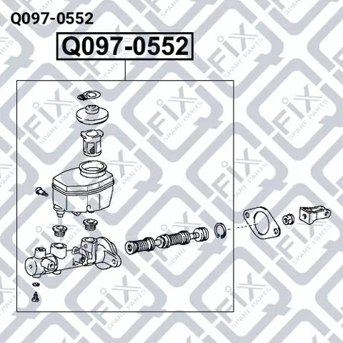 Циліндр головний гальма (Гідротормоз) Q-fix Q0970552 ціна, від 90.02 USD