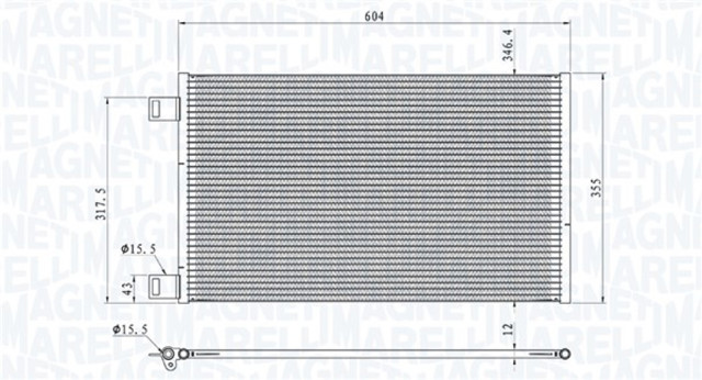 Конденсатор кондиціонера Magneti Marelli BC860 ціна, від 76.10 USD