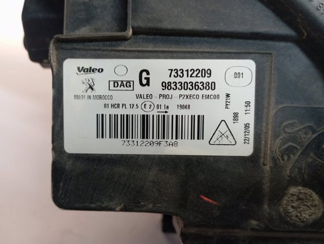 Фара дальнього світла в зборі Peugeot/Citroen 9833036380 ціна, від 359.91 USD