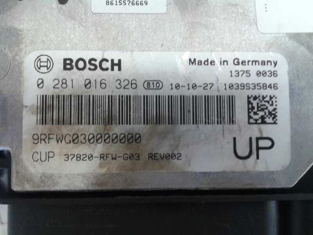  Honda 0281016326