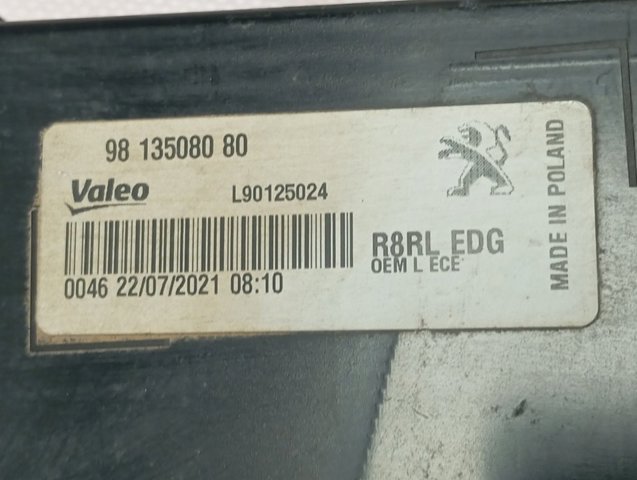 9813508080 Peugeot/Citroen Ліхтар задній лівий, внутрішній