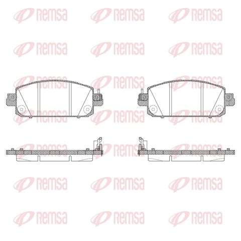 Гальмівні колодки Nissan/Infiniti D10606LE0A ціна, від 93.23 USD