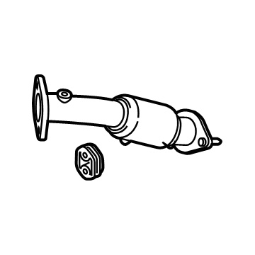 28610K0500 Hyundai/Kia Труба приймальна (штани) глушника, передня