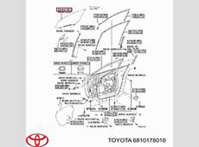 Скло передньої правої двері XYG GS8502D302 ціна, від 62.32 USD