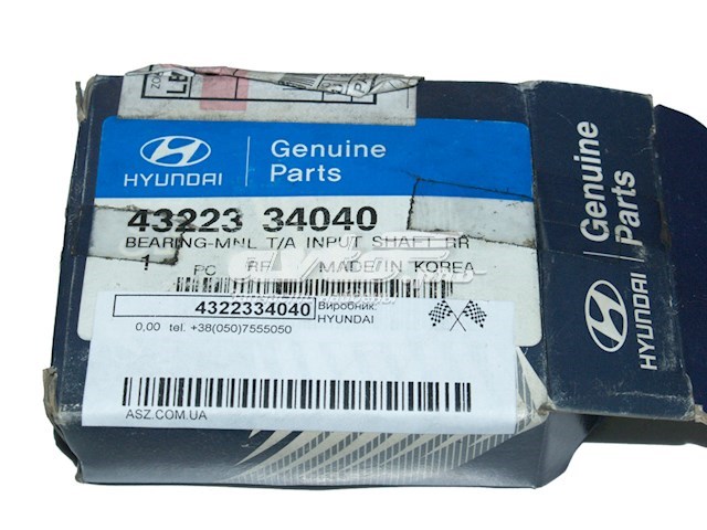 4322334040 Hyundai/Kia підшипник первинного валу коробки