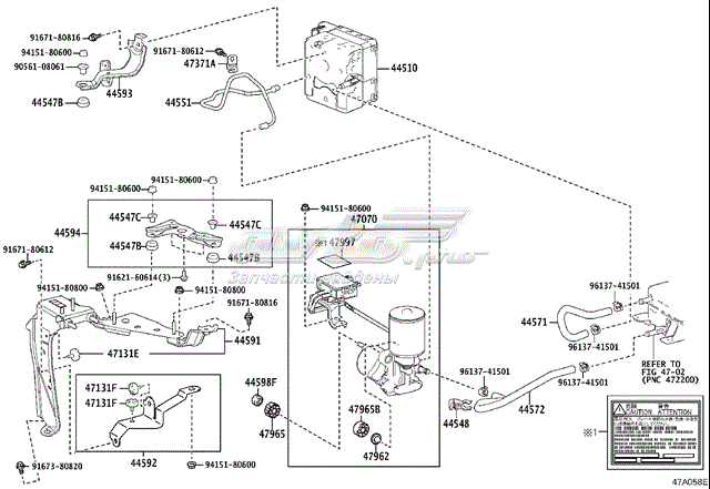 Блок управління АБС (ABS) на Lexus RX 450H/350L/200T L25