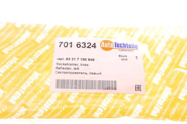 Катафот (відбивач) заднього бампера, лівий 7016324 Autotechteile