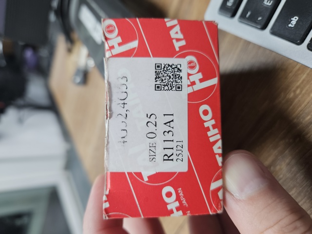 Вкладиші колінвала, шатунні, комплект, 1-й ремонт (+0,25) R113A1025 Taiho