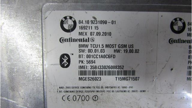  BMW 84109231090