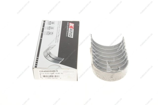 Вкладиші колінвала, шатунні, комплект, 2-й ремонт (+0,50) King CR4590SM05 ціна, від 29.93 USD