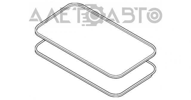 TK8069810C Mazda Скло люка даху