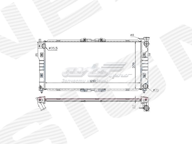 Купити B6EX15200 Mazda Радіатор двигуна