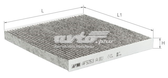 Купити AF5053A Alpha Filter Фільтр салону вугільний