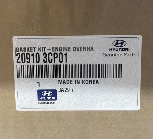 209103CP01 Hyundai/Kia Набір прокладок двигуна