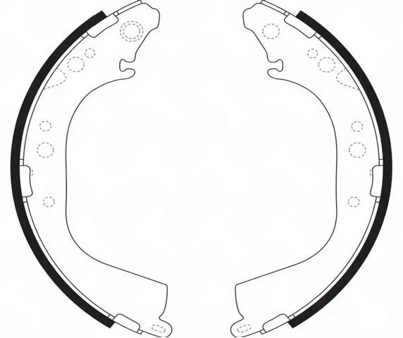 Купити 1671902880 Peugeot/Citroen Колодки гальмові задні, барабанні