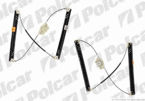Механізм склопідіймача дверей передніх, правих Polcar 9580PSG2 ціна, від 39.80 USD
