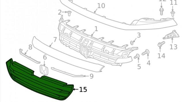 Облицювання радіатора Honda 71124TXMA01 ціна, від 237.30 USD