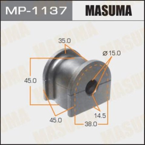 Втулка стабілізатора заднього Masuma MP1137 ціна, від 4.36 USD