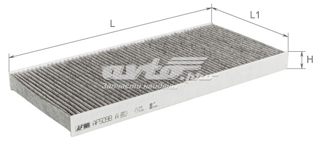 Фільтр салону AF5098A Alpha Filter
