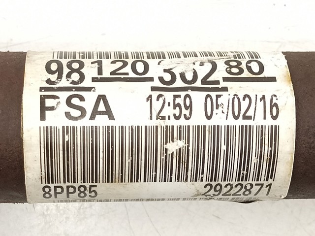 Піввісь передня ліва Peugeot/Citroen 9812036280