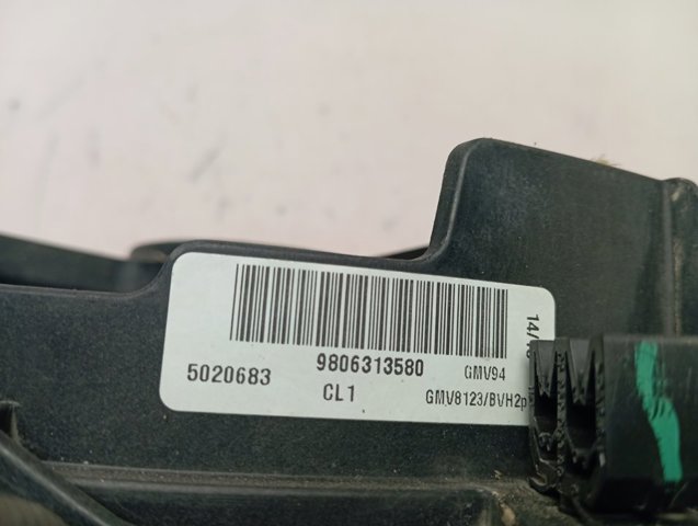 9806313580 Peugeot/Citroen Дифузор радіатора охолодження, в зборі з мотором і крильчаткою