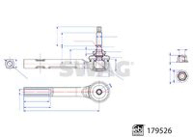 Рульовий наконечник RL102841T Raiso