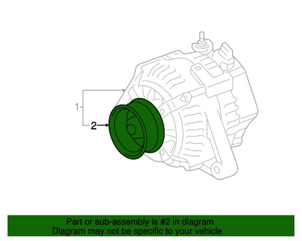 Шків генератора TOYOTA 274150W021