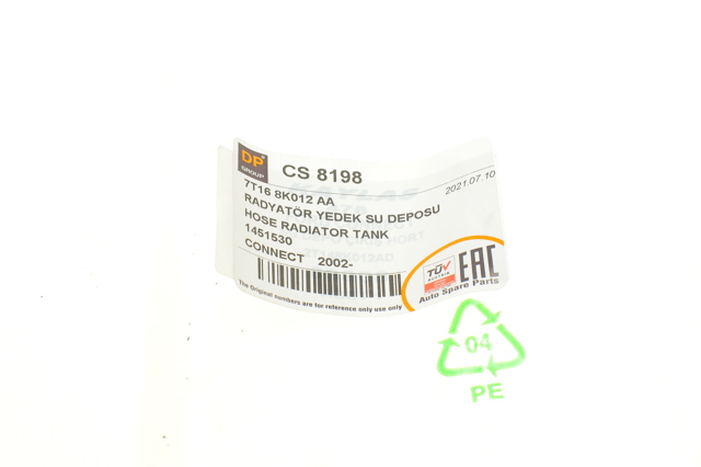 Шланг розширювального бачка, верхній DP Group CS8198
