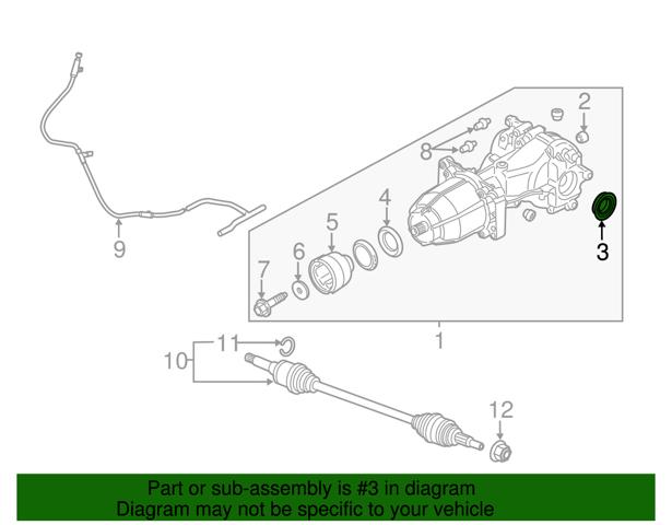 Купити CV6Z4B416D Ford Сальник хвостовика