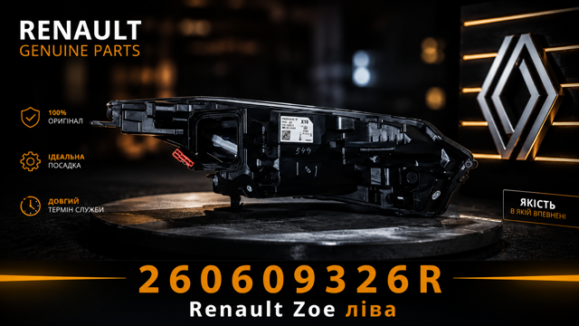 Фари Renault (RVI) 260609326R ціна, від 461.50 USD