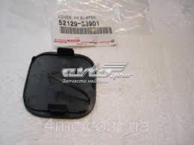5212933901 Toyota Заглушка бампера буксирувального гака, передні праві