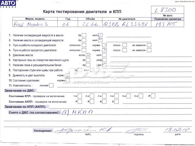 ДВЗ Ford QJBB ціна, від 1032.82 USD