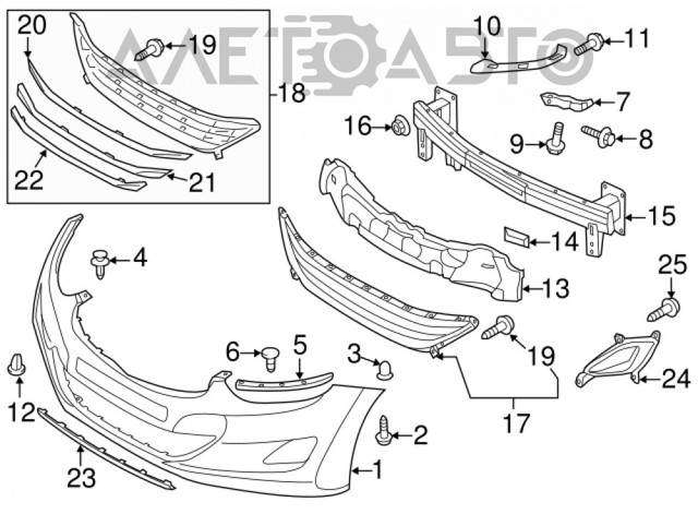 Бампер на авто FPS FP3228900P ціна, від 45.35 USD