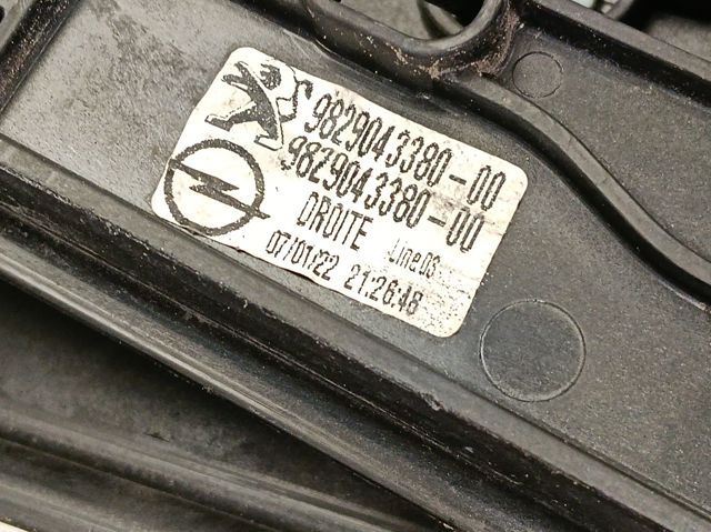 9829043380 Peugeot/Citroen Склопідйомник (механізм переміщення скла)